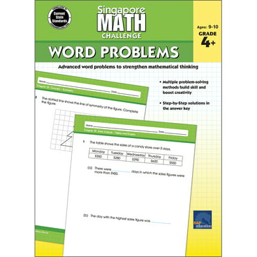 11 with Answer Key 4th Ages 8 5th Grade Math Challenge Workbook for 3rd Paperback Singapore Math 